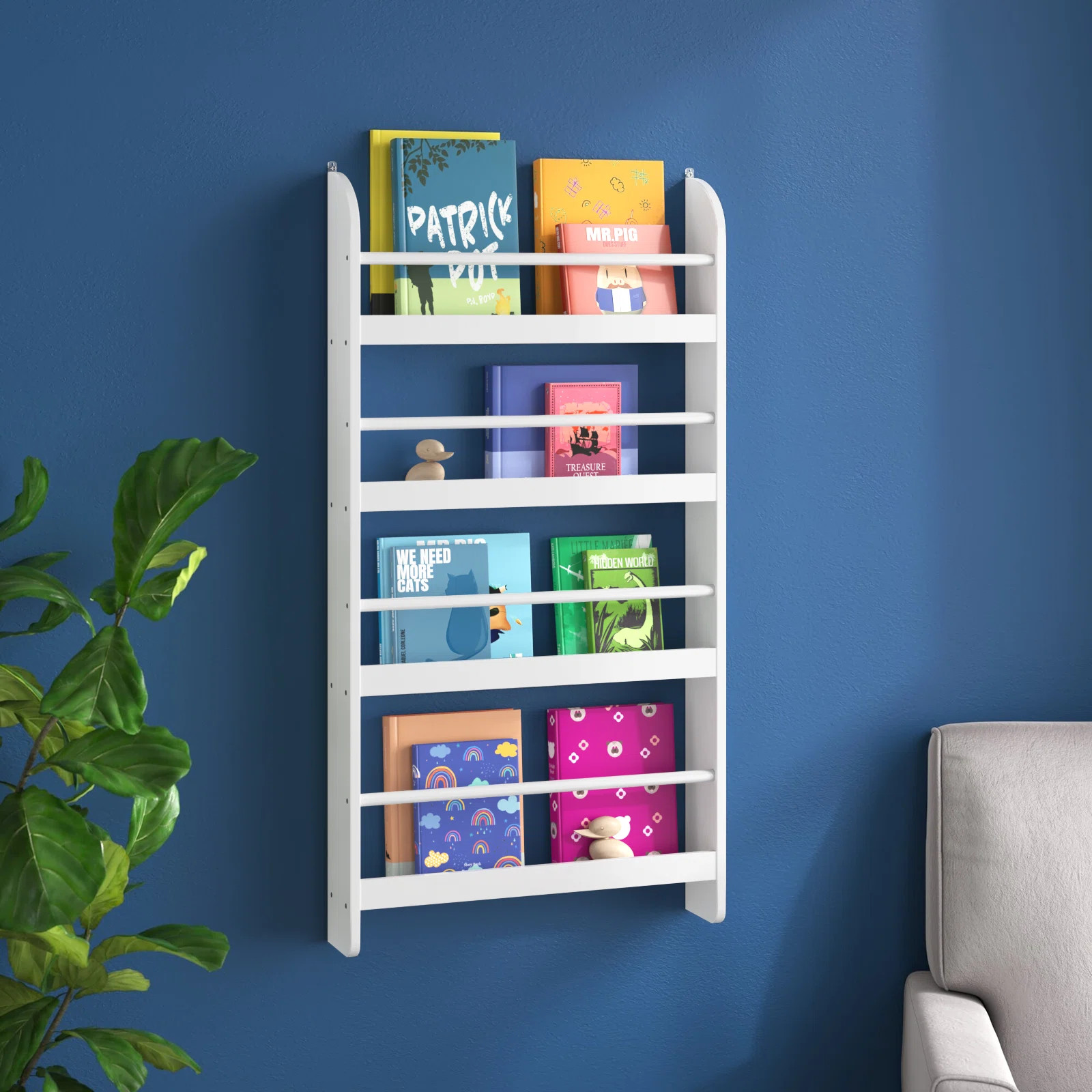 Albertson 43.7'' H X 22.8'' W Floating Shelf, Kids Floating Bookcase | Wayfair North America