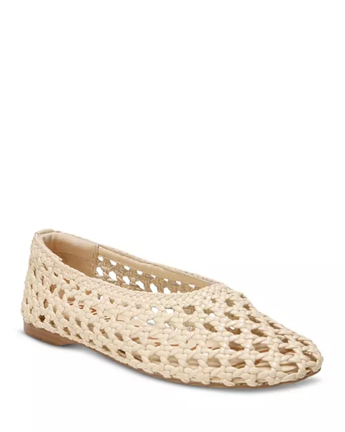 Women's Shira Woven Leather Ballet Flats | Bloomingdale's (US)