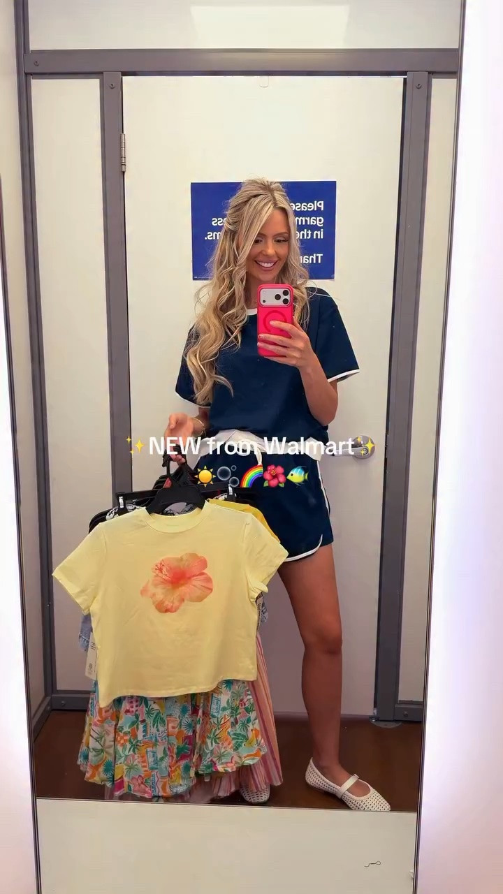 NEW summer outfits from Walmart!🌺🌈🐠 All pieces will be in my L T K!☺️ I can not get over how cute their clothing pieces are right now!🙌 Which pieces do you think came home with me?!⬇️ #walmart #walmartfinds #summeroutfits #disneystyle #walmartfashion @walmart