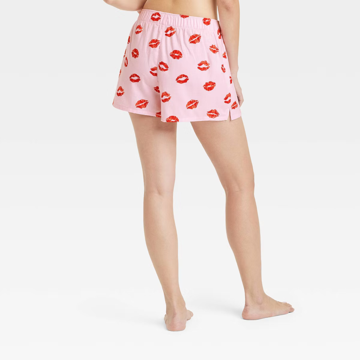 Women's Boxer Pajama Shorts - Colsie™ Pink/Kisses S | Target