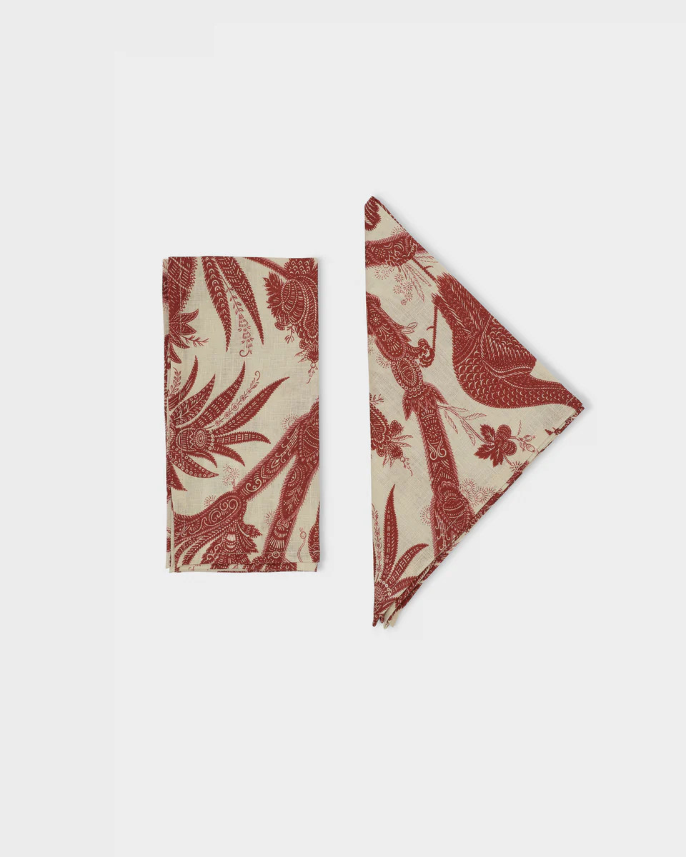 Ulla Johnson x Cabana Tree of Life Napkins (Set of 4) | Cabana Magazine