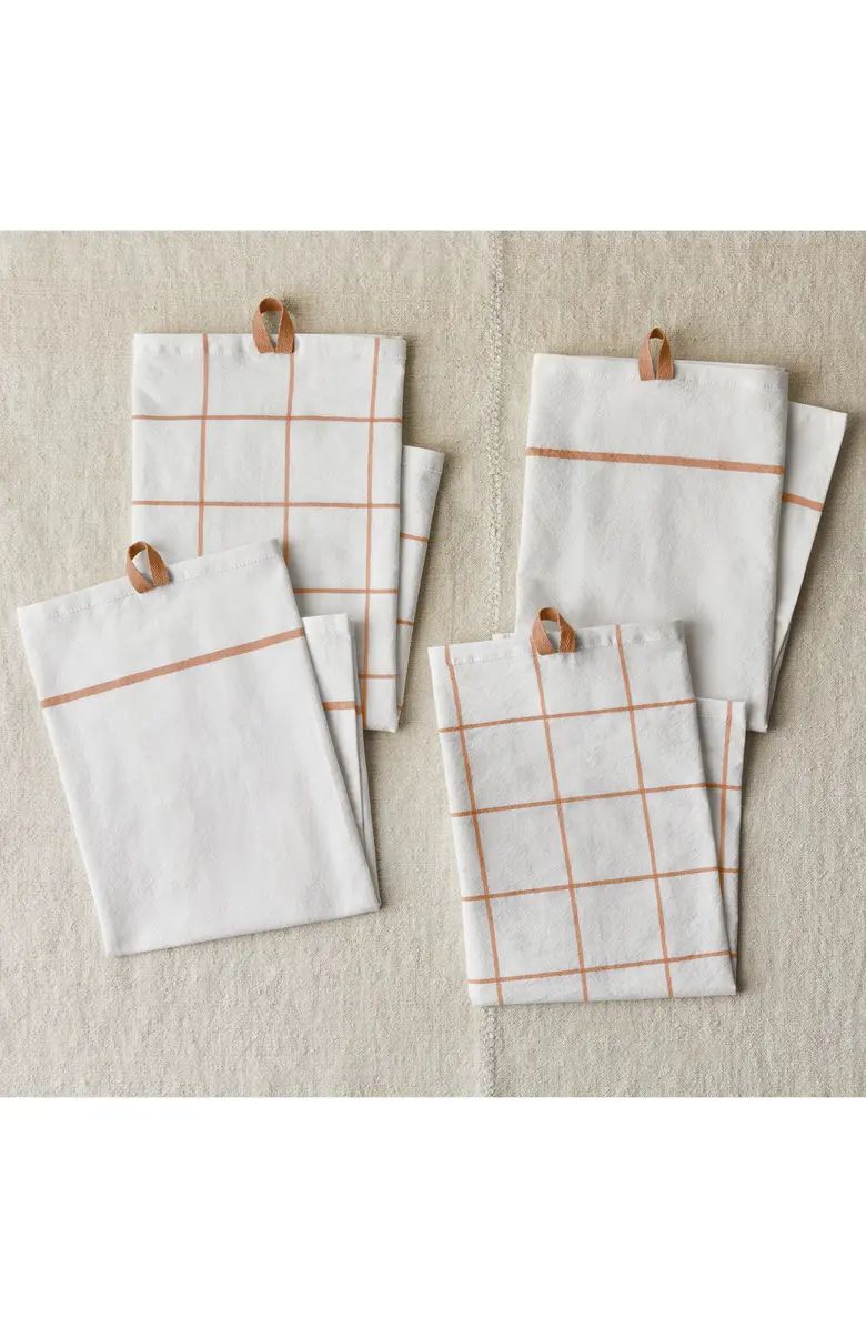 Essential Set of 4 Flour Sack Kitchen Towels | Nordstrom