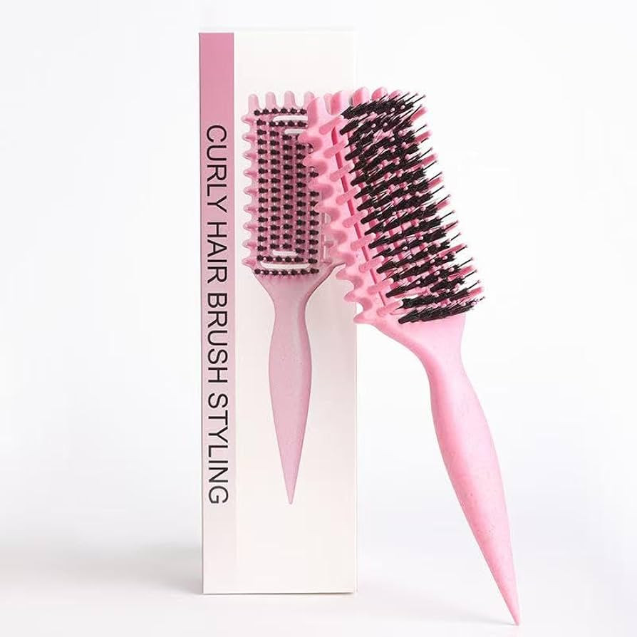 Curly Hair Brush Defining, Vented Curl Defining Brush for Effortlessly Detangling Shaping and Sty... | Amazon (US)