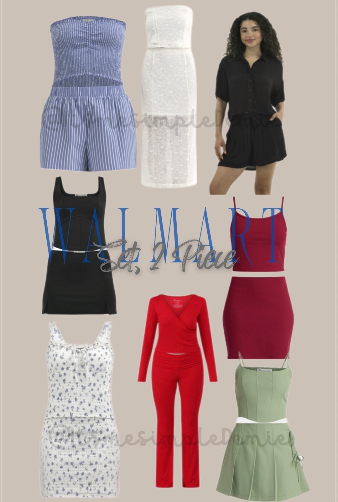 WALMART 2 piece SET…..