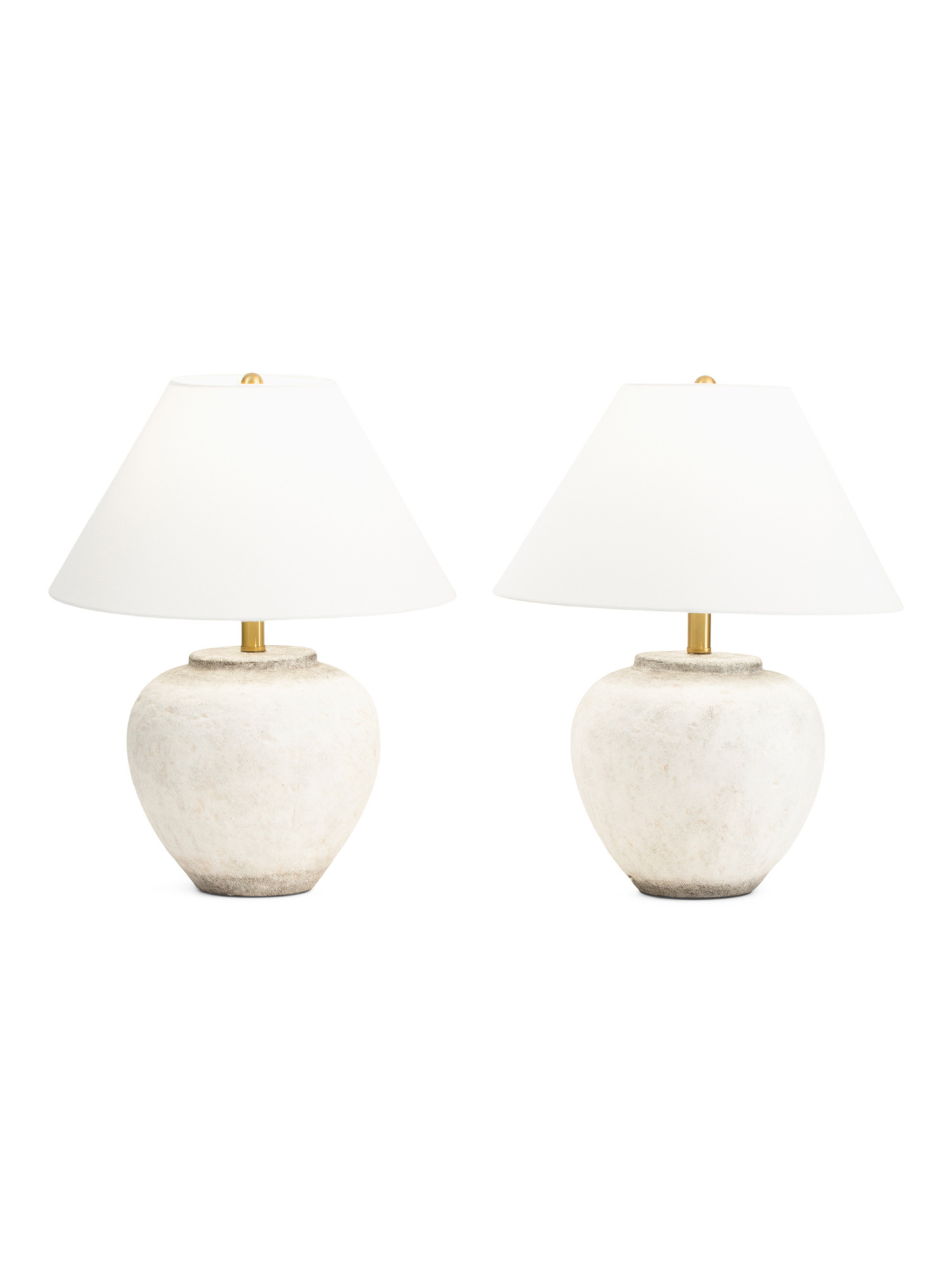 2pk 20in Cement Pot Lamp Set | TJ Maxx