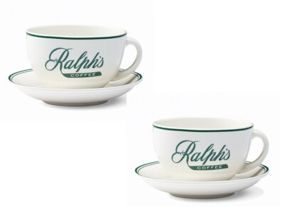 Ralph Lauren Ralph's Coffee Cup and Saucer Latte Cappuccino Tea set of 2 New F/S | eBay US