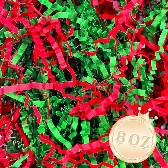 Zankubom 1/2LB Crinkle Cut Paper Shred Filler Great for Gift Wrapping, Basket Fillers, Birthday, ... | Amazon (US)