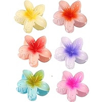 Cute Hair Clips Flower Claw Clips for Thick Hair,3.14" Non Slip Cute Hair Catch Barrettes Jaw Clamps | Amazon (US)