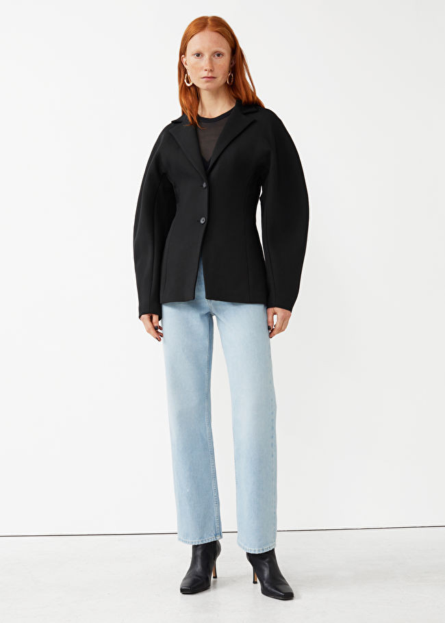 Sculptured Sleeve Fitted Blazer | & Other Stories US