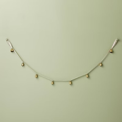 5' Decorative Metal Bell Christmas Garland Antique Brass - Hearth & Hand™ with Magnolia | Target