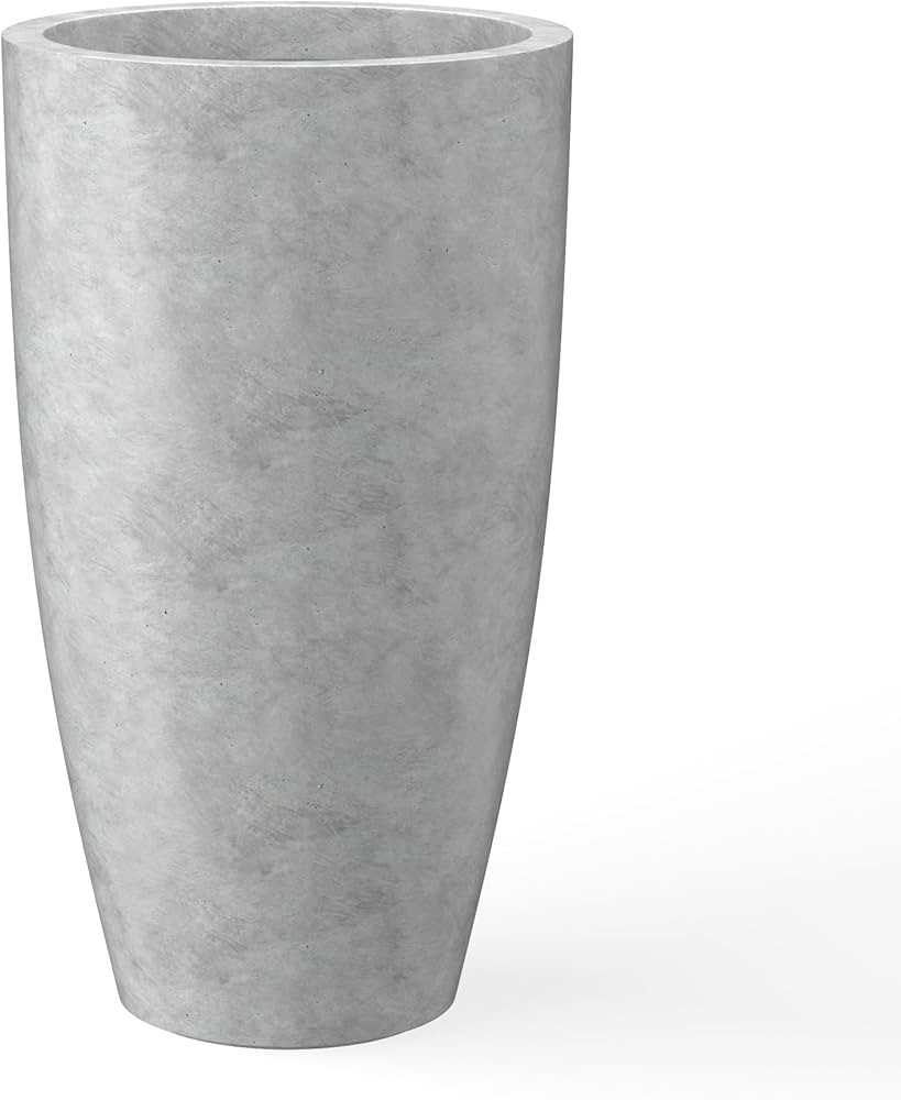 Kante 23.6" H Natural Concrete Finish Concrete Tall Planters Large Outdoor Indoor Decorative Plan... | Amazon (US)