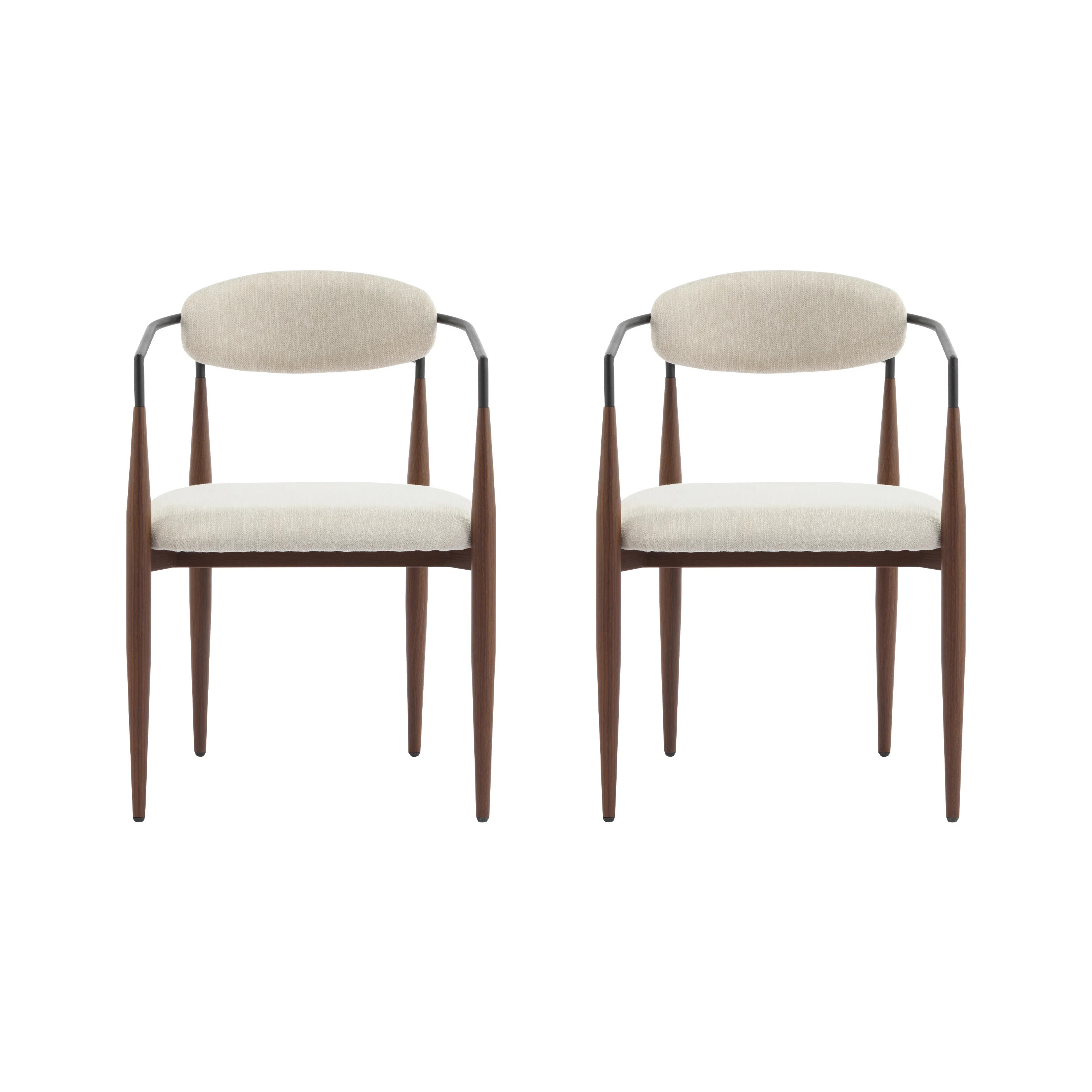 Mercer41 Nayalis Low Back Upholstered Dining Chairs & Reviews | Wayfair | Wayfair North America
