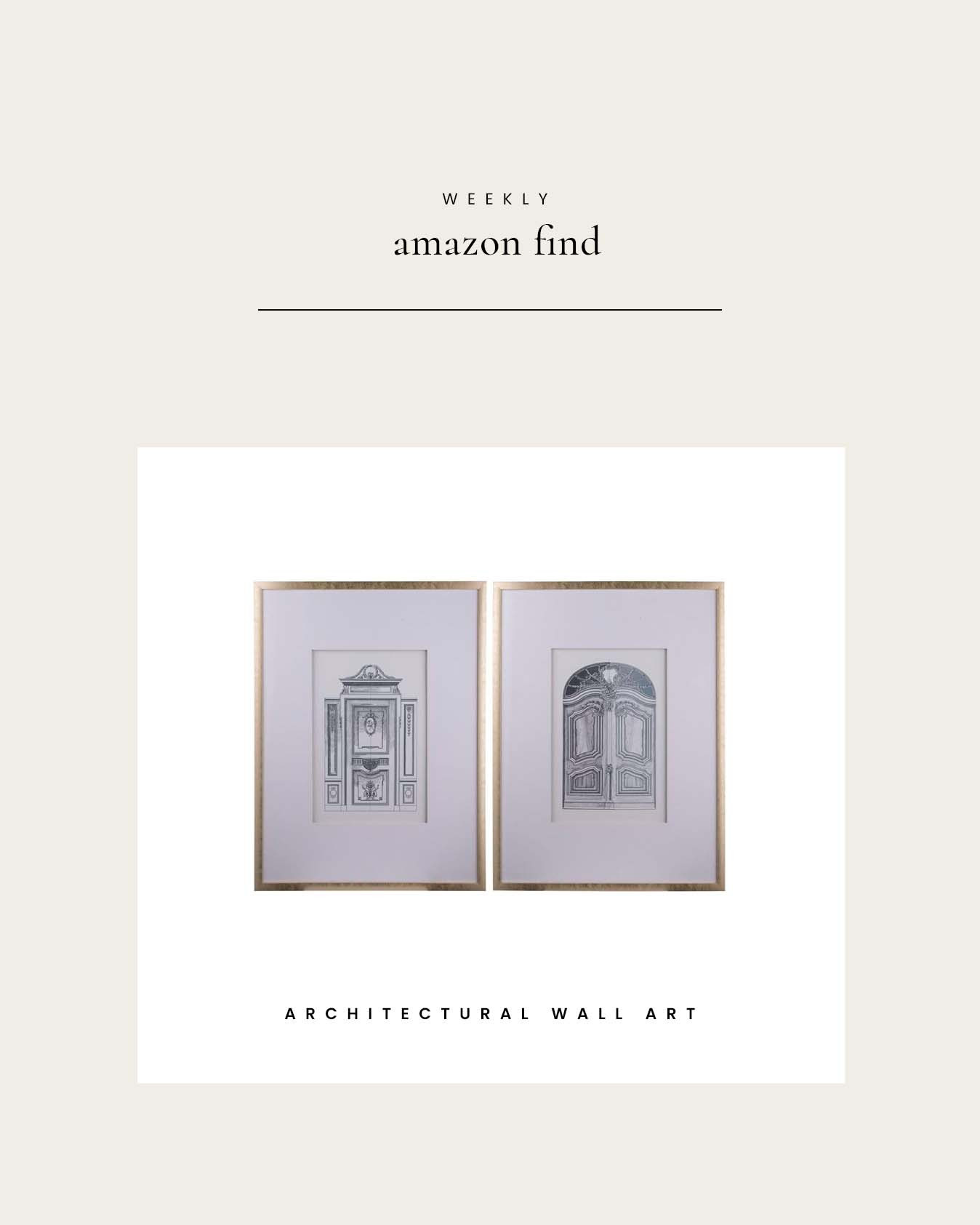 Weekly Amazon Find : Architectural Wall Art 

 

#LTKHome