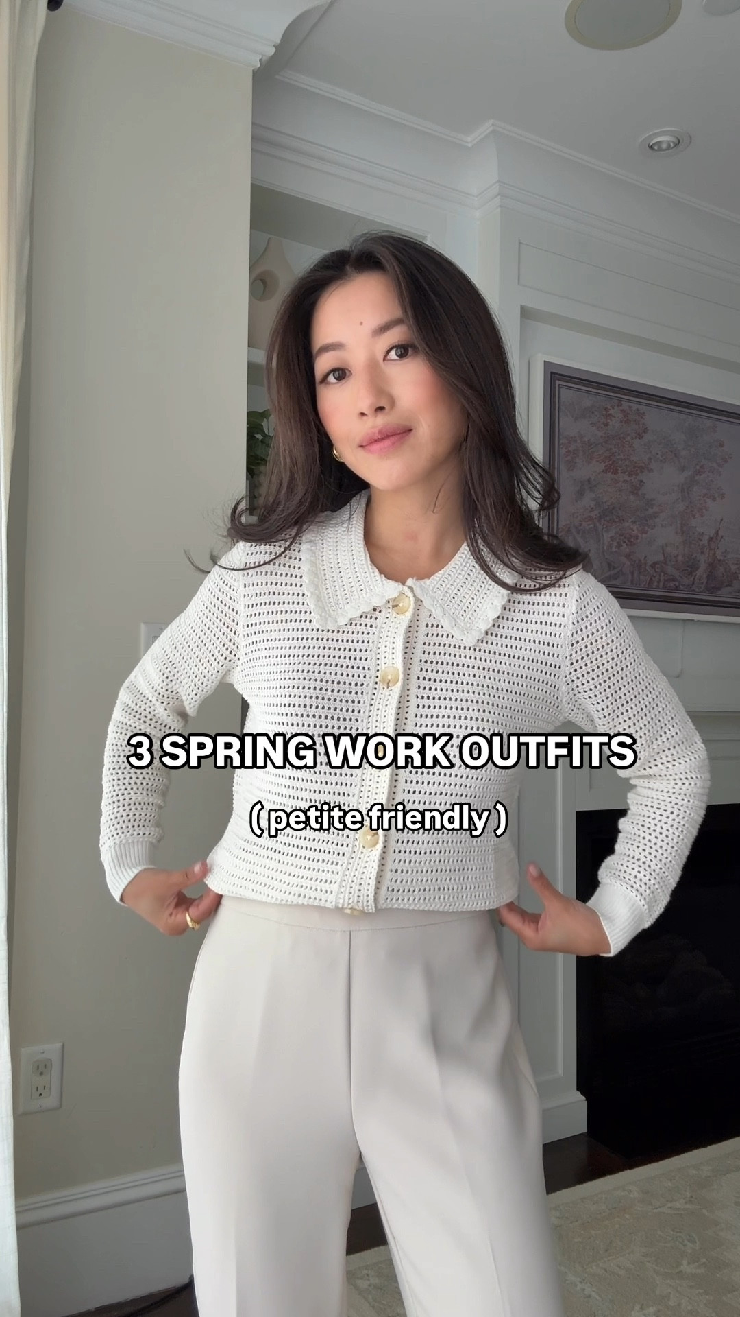 Ann Taylor flash sale today! 50% off everything and free shipping no minimum 

Look 1:

• Petite Crochet-Collar Cardigan in winter white xxs petite , 100% cotton. slimmer fit, I could size up for looser fit. such pretty details and collar

• The Petite Side Zip Trouser Pant in Fluid Crepe 00P - beautiful quality, just note Ann Taylor runs bigger. The pants run one size big for me at waist. I’ve owned these pants and matching blazer for years and love the drape 

• Demellier bag 

Look 2:
• Petite Pleated Midi Shirtdress in toasted oat 00P 

• Braided Straw Belt  xs/s - the belt holes fits too big on me so better for someone who is a size 2 and up IMO 

• Kelly 25 bag (not linkable)

Look 3:

• Petite Tweed Jacket in lilac 00P slightly looser fit on me. 

• Petite square neck tank top xxs petite, nice and smooth layering basic

• petite pants in 00 petite , slightly loose on my waist.  The exact style is called modern but I linked another pair “the Perfect Wide Leg” that fits very similarly but slightly shorter so I don’t need to wear as high of a heel

• Cafune stance bag (not linkable)

Spring outfits, easter outfits, petite work pants, corporate fashion, office style, workwear 

#LTKPetite #LTKFindsUnder100 #LTKWorkwear