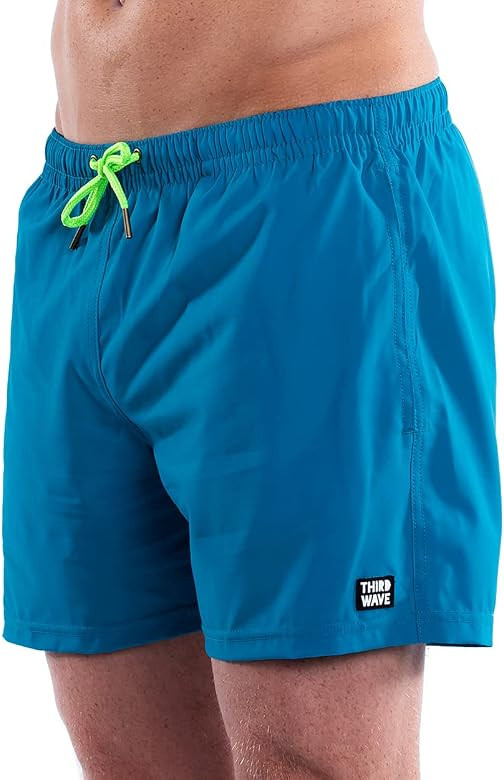 Third Wave Premium Swim Trunks - Men's 5 Inch Inseam Quick Dry Swim Shorts for Beach and Swimming | Amazon (US)