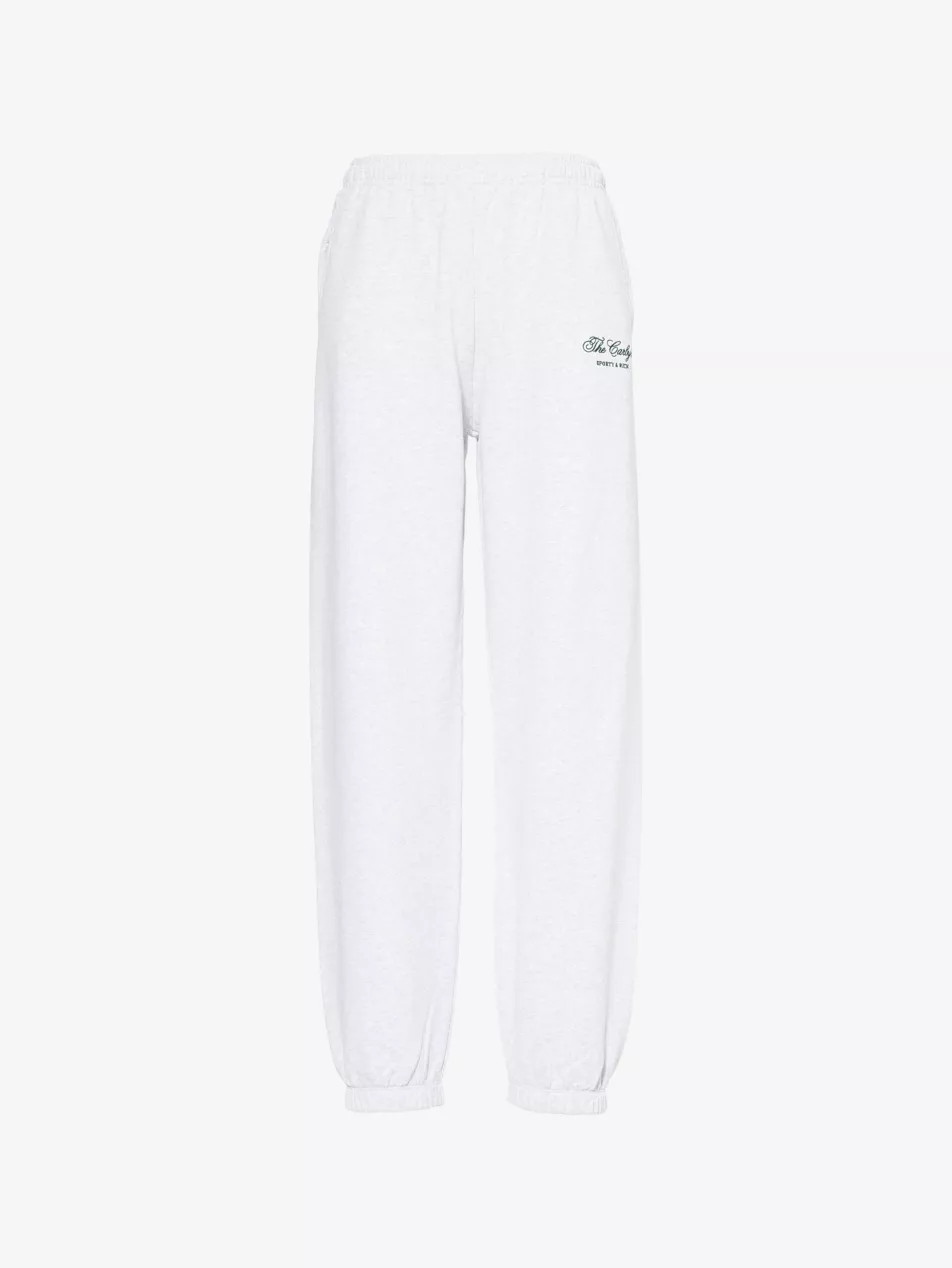 The Carlyle Script Relaxed Cotton-Jersey Jogging Bottoms | Selfridges