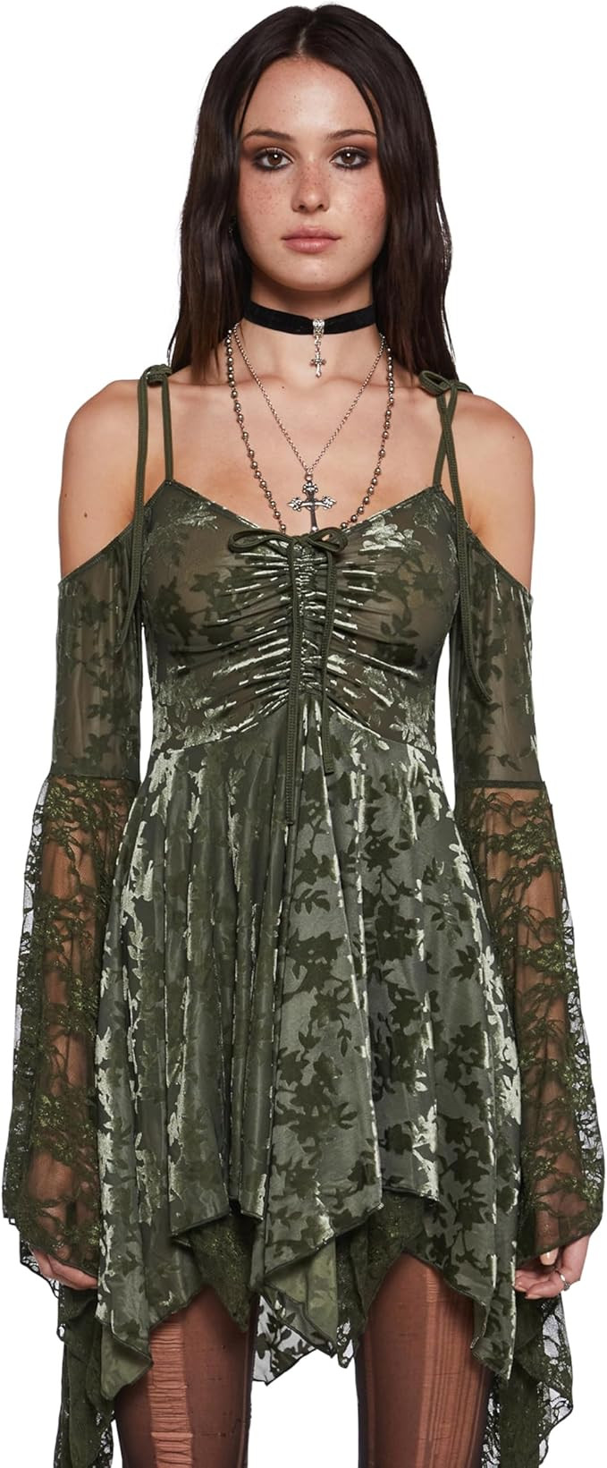 Dolls Kill F is for Fairies Handkerchief Dress by Current Mood Perfect for Fairycore Fashion | Amazon (US)