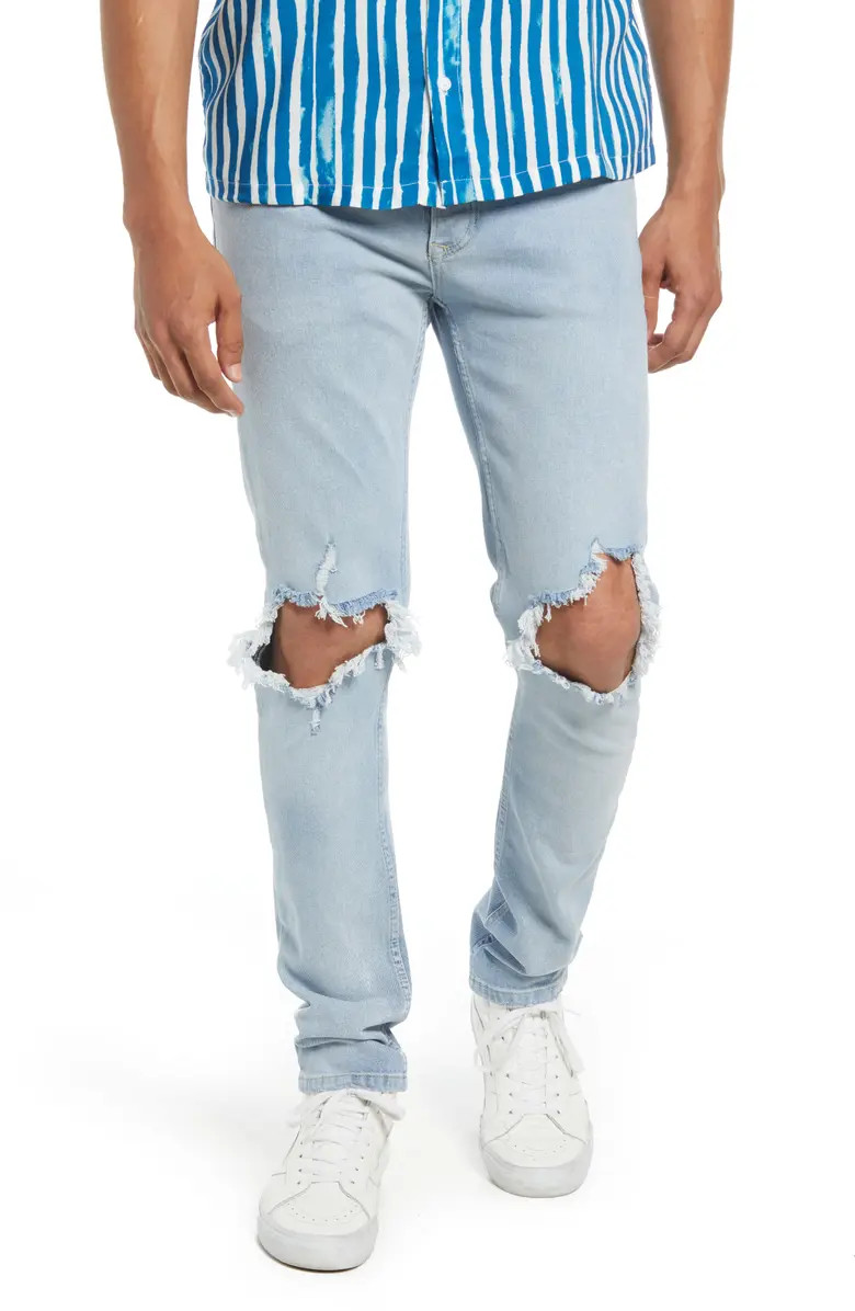 TOPMAN Extreme Ripped Skinny Jeans | Nordstrom | Nordstrom