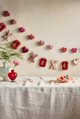 XOXO Velvet Garland | Anthropologie (US)