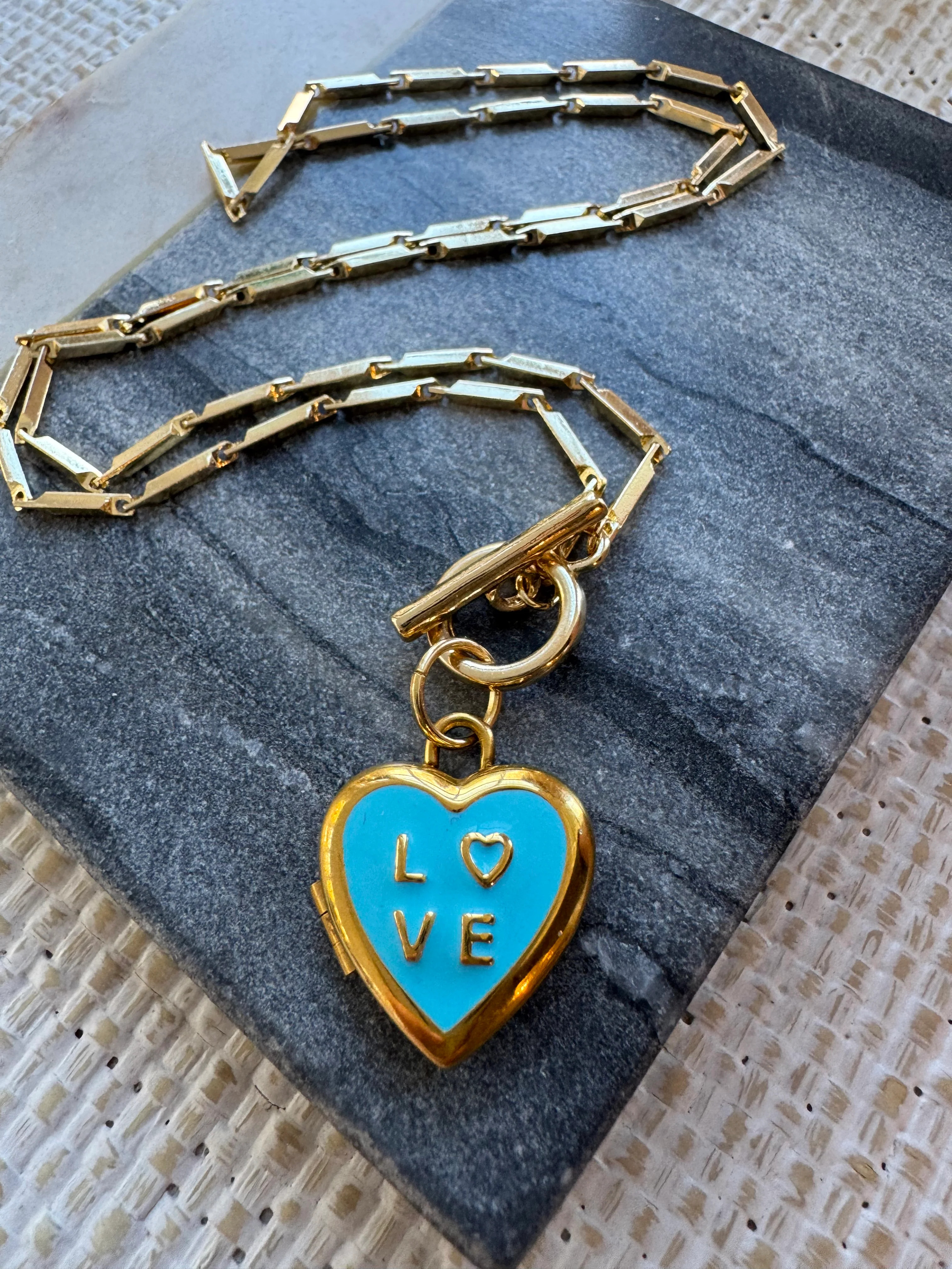 True Blue Love Locket Necklace | Erin McDermott Jewelry