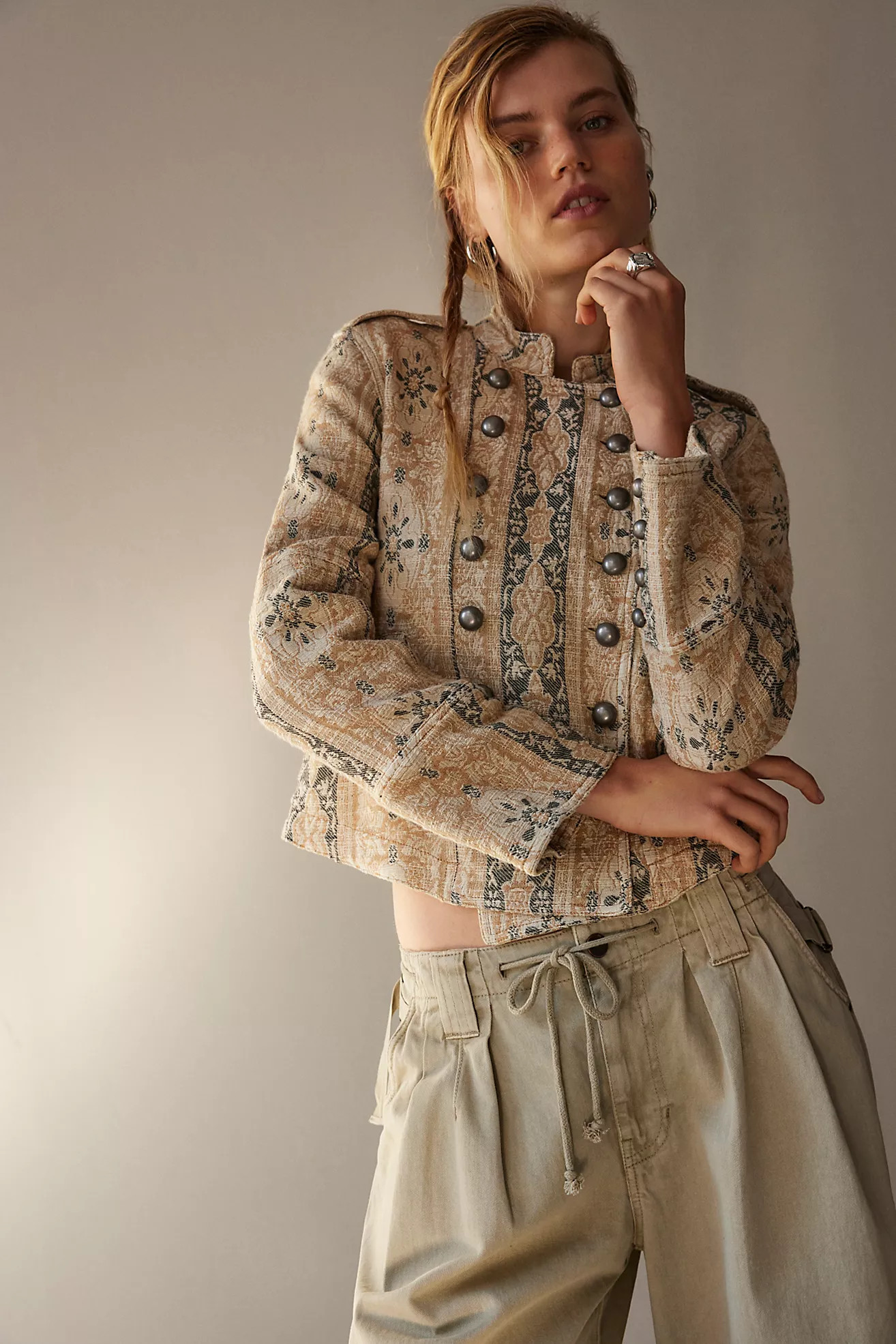 Lotty Jacquard Jacket | Free People (Global - UK&FR Excluded)