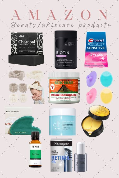 Beauty/skincare product faves!  Mostly all available on Amazon! 

#LTKBeauty #LTKFindsUnder50 #LTKOver40