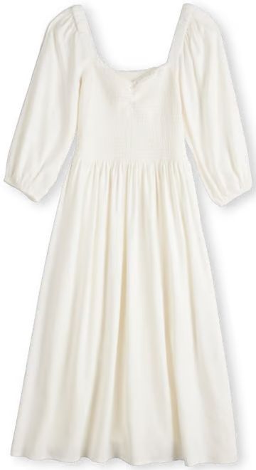 Women's LC Lauren Conrad Smocked Sweetheart Long Sleeve Midi Dress | Kohl's