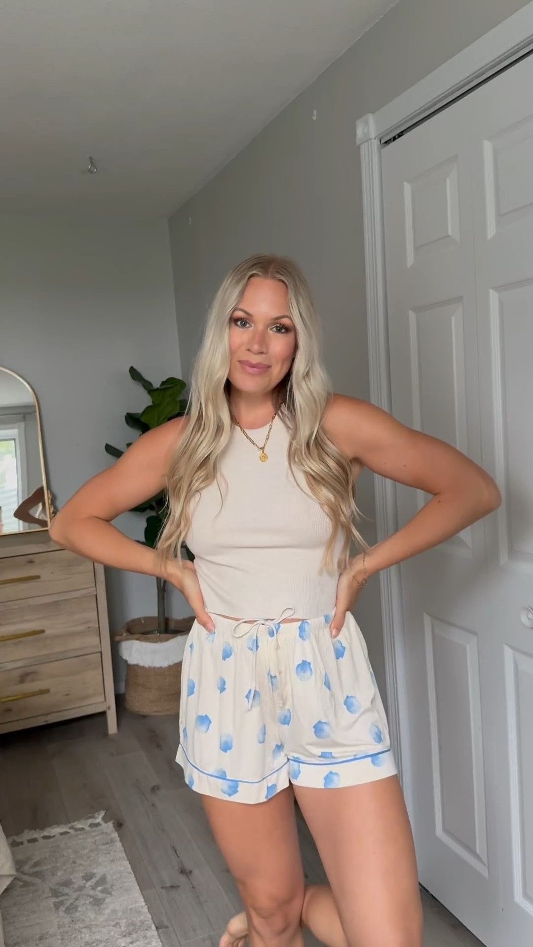 Wearing size small in the tank and shorts! Such cute sleepwear! 😍

#LTKFindsUnder50 #LTKSummerEdit #LTKSaleAlert