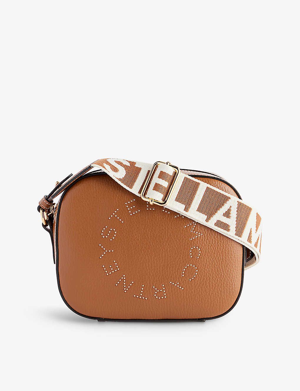 Logo-embellished vegan-leather shoulder bag | Selfridges