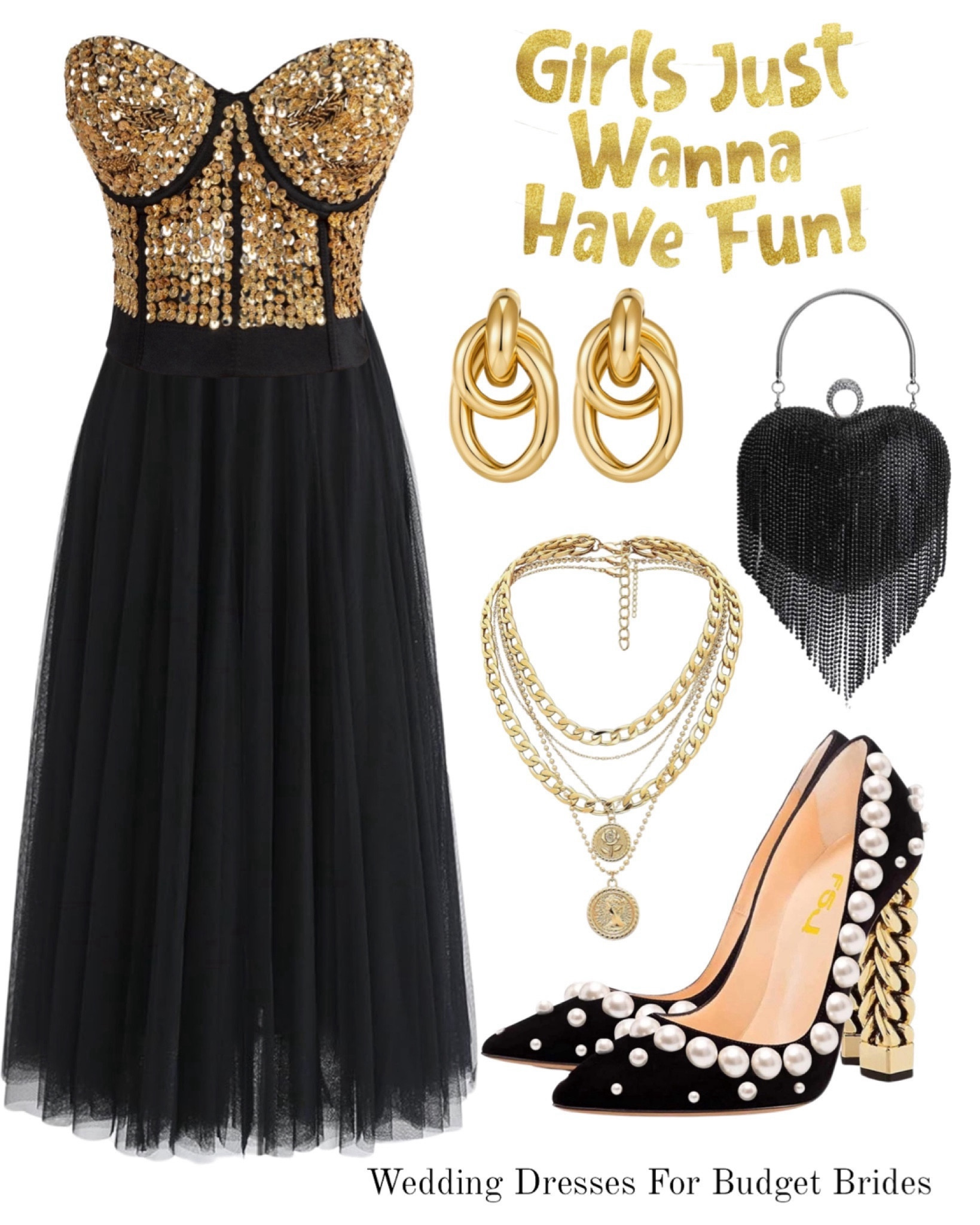 Bachelorette party outfit idea for the bride to be in black and gold.

Fall outfits. Winter outfits. Date night outfit idea. Fall wedding. Winter wedding. Vacation outfit. Las Vegas outfit. Nashville outfit. Miami outfit. Palm Springs outfit. Bride. 

#LTKwedding #LTKSeasonal #LTKparties