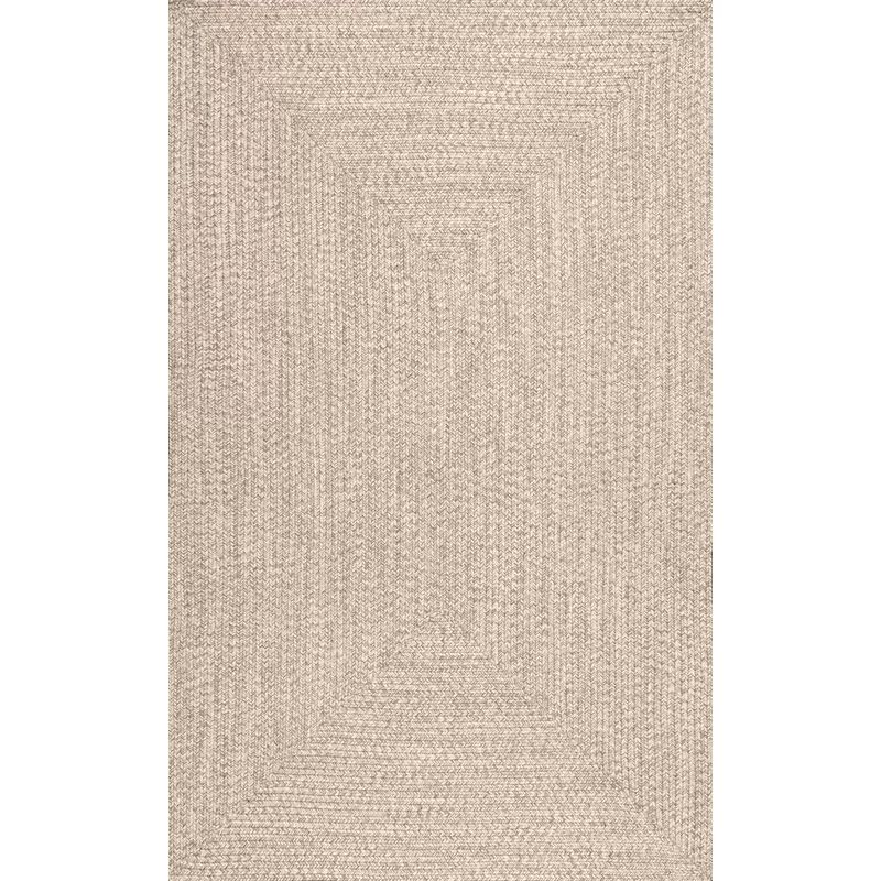 Bromsgrove Handmade Braided Tan Indoor / Outdoor Rug | Wayfair North America