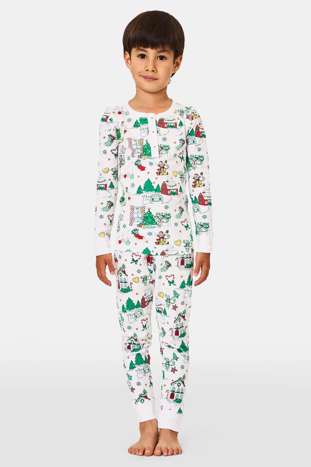 Kids Snow Village Pajamas | Roller Rabbit
