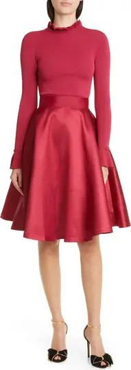 Zadi Mix Media Long Sleeve Dress | Nordstrom