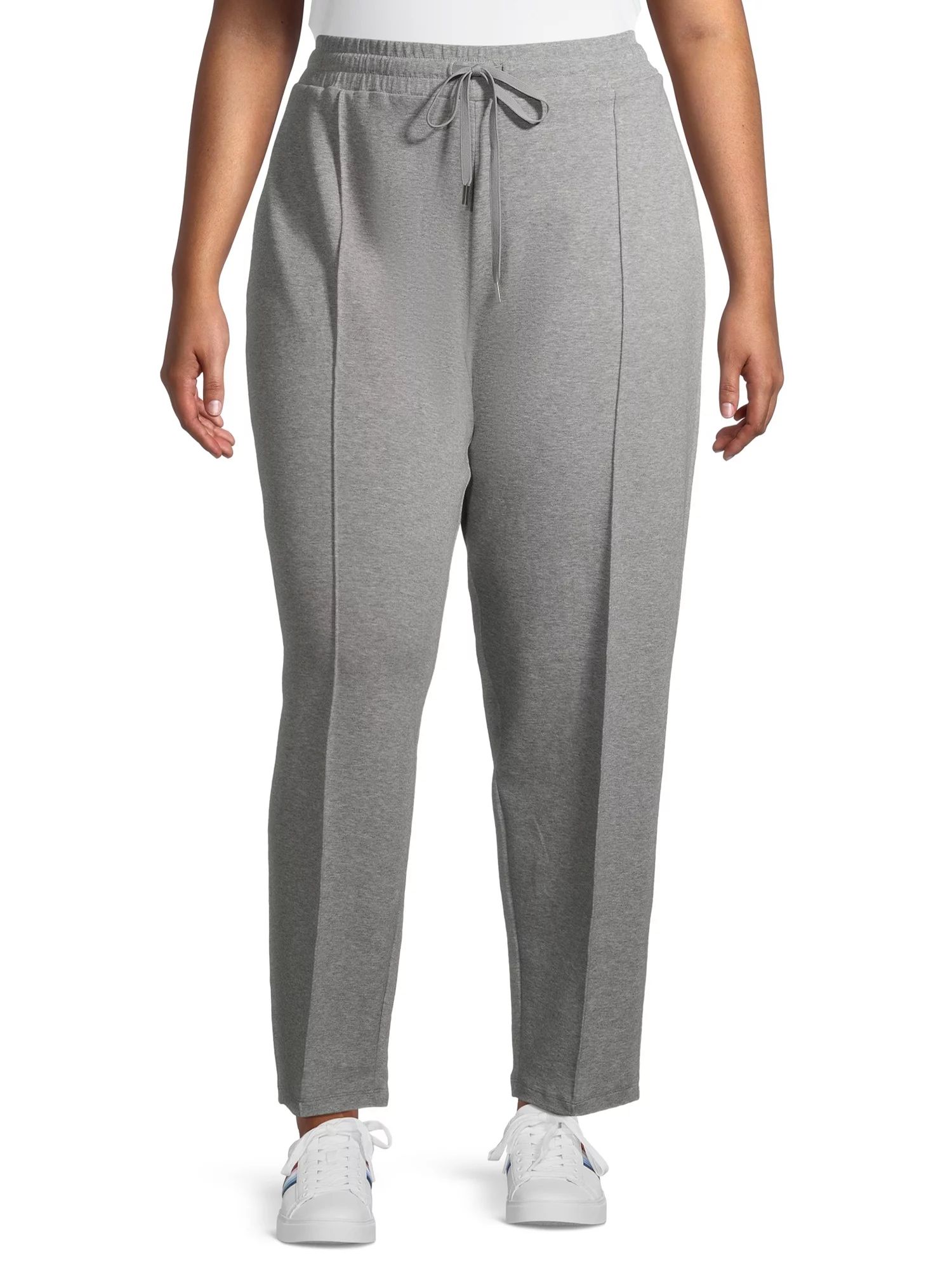 Terra & Sky Women's Plus Size Pintuck Knit Pants | Walmart (US)