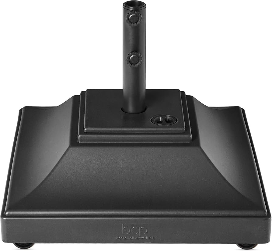 Best Choice Products Fillable Mobile Umbrella Base, Heavy Duty Base, Square Tiered Market Stand f... | Amazon (US)
