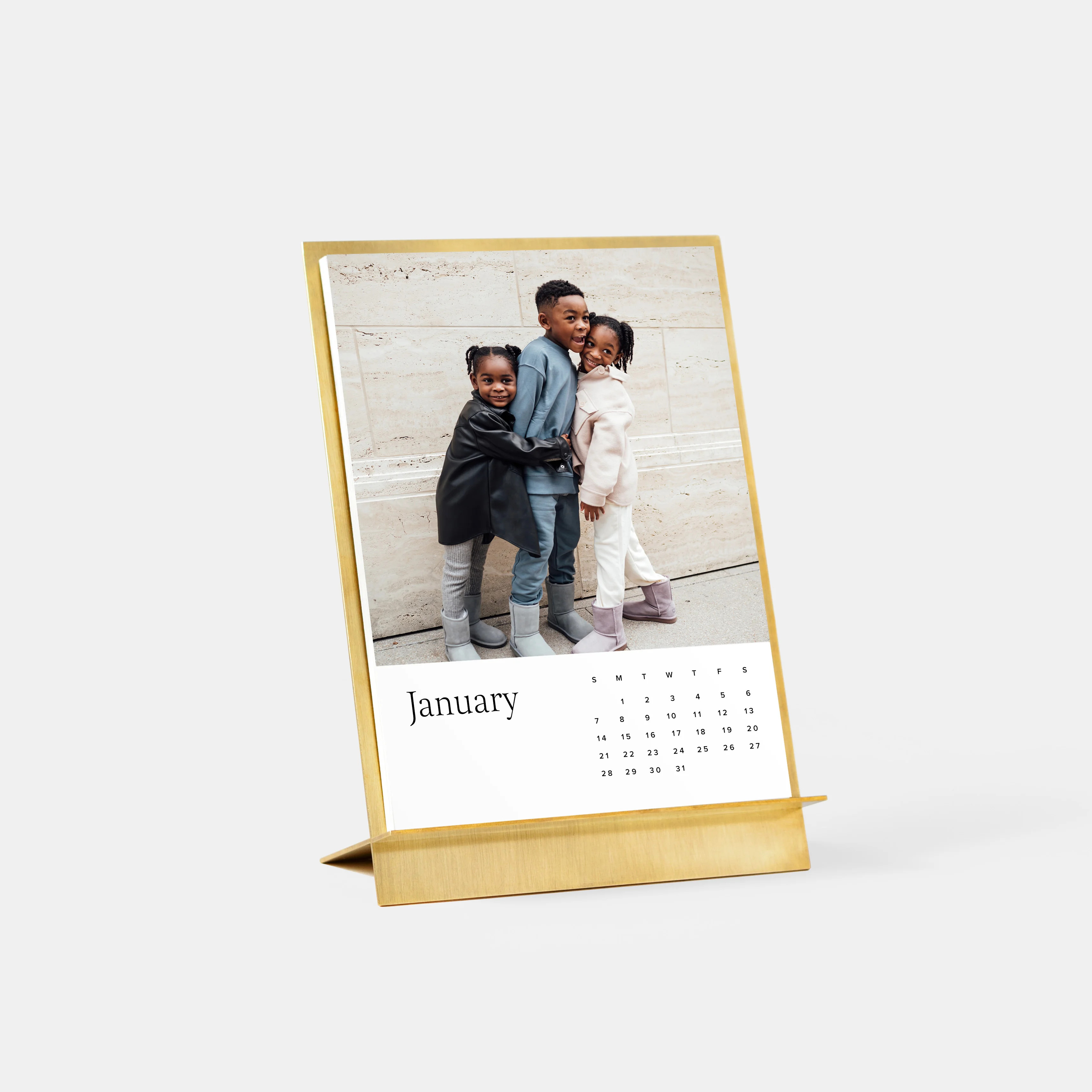 Desktop Photo Calendar With Brass Easel | Artifact Uprising | Artifact Uprising