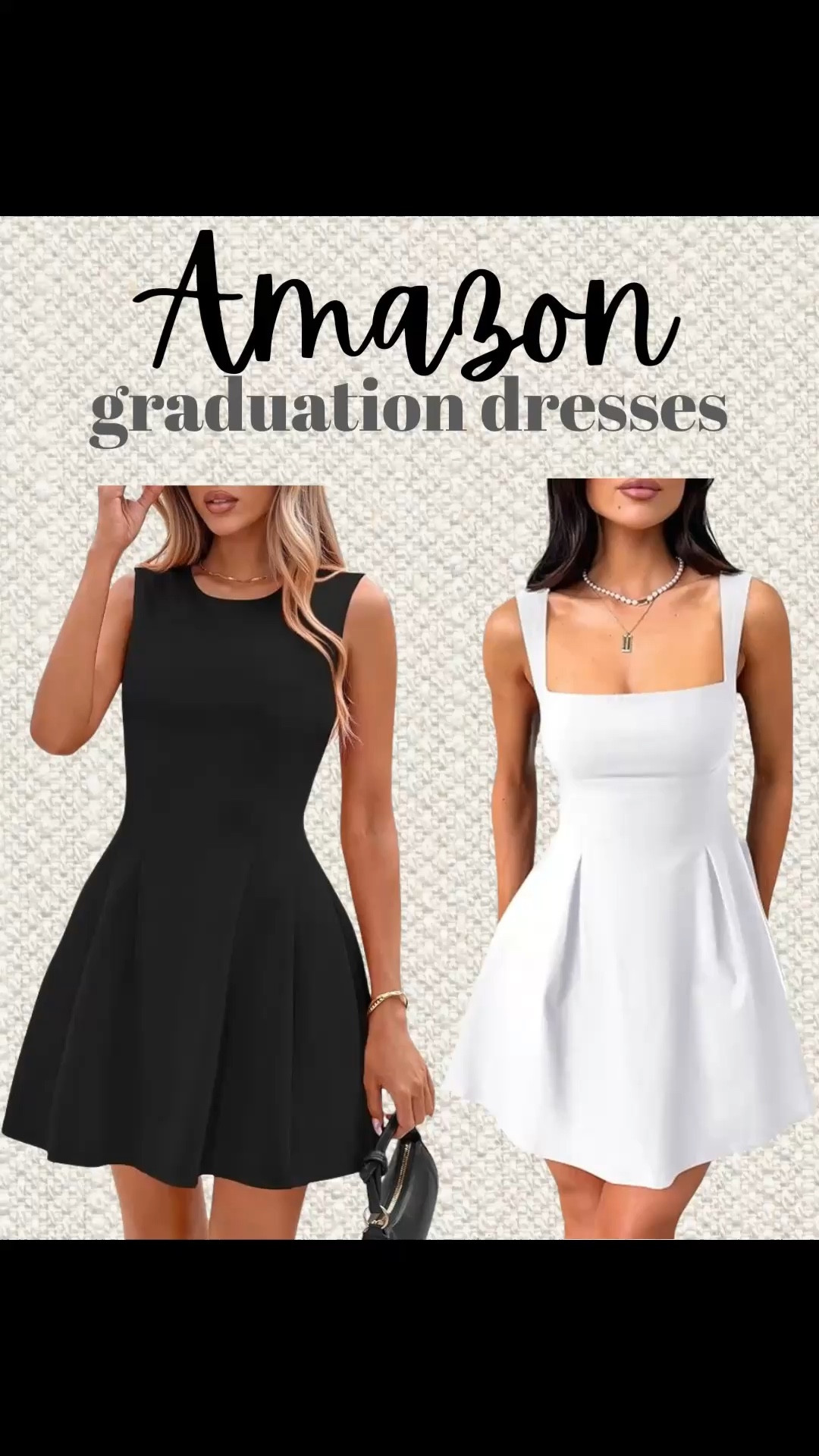 Graduation dresses from Amazon! 
College graduation dress
Highschool graduation dress
Black mini dress
Short black dresses
White mini dress 
Short white dresses
Amazon cocktail dress

#LTKWedding #LTKU