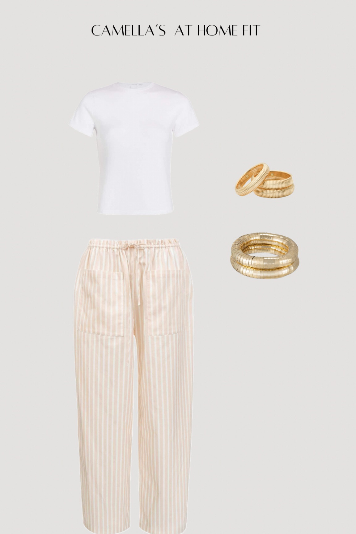 Wore this outfit for a home dinner party! Love these pants for summer! 