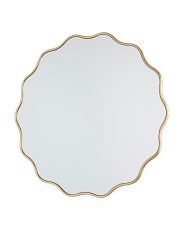 25in Round Scalloped Mirror | Marshalls