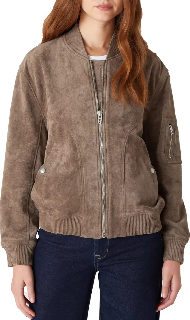 Faux Suede Bomber Jacket | Nordstrom