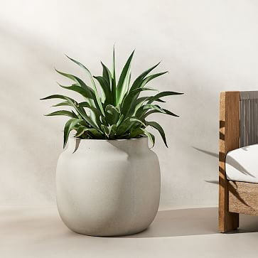 Ronan Ficonstone Indoor/Outdoor Planters | West Elm (US)