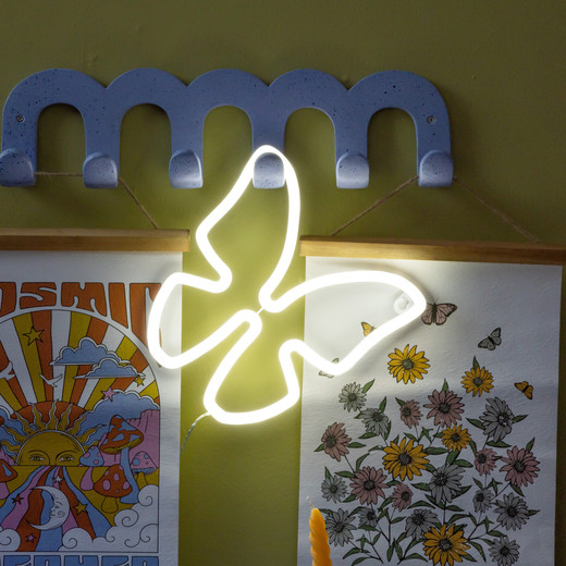 LED butterfly icon wall light 8in x 7in | Five Below