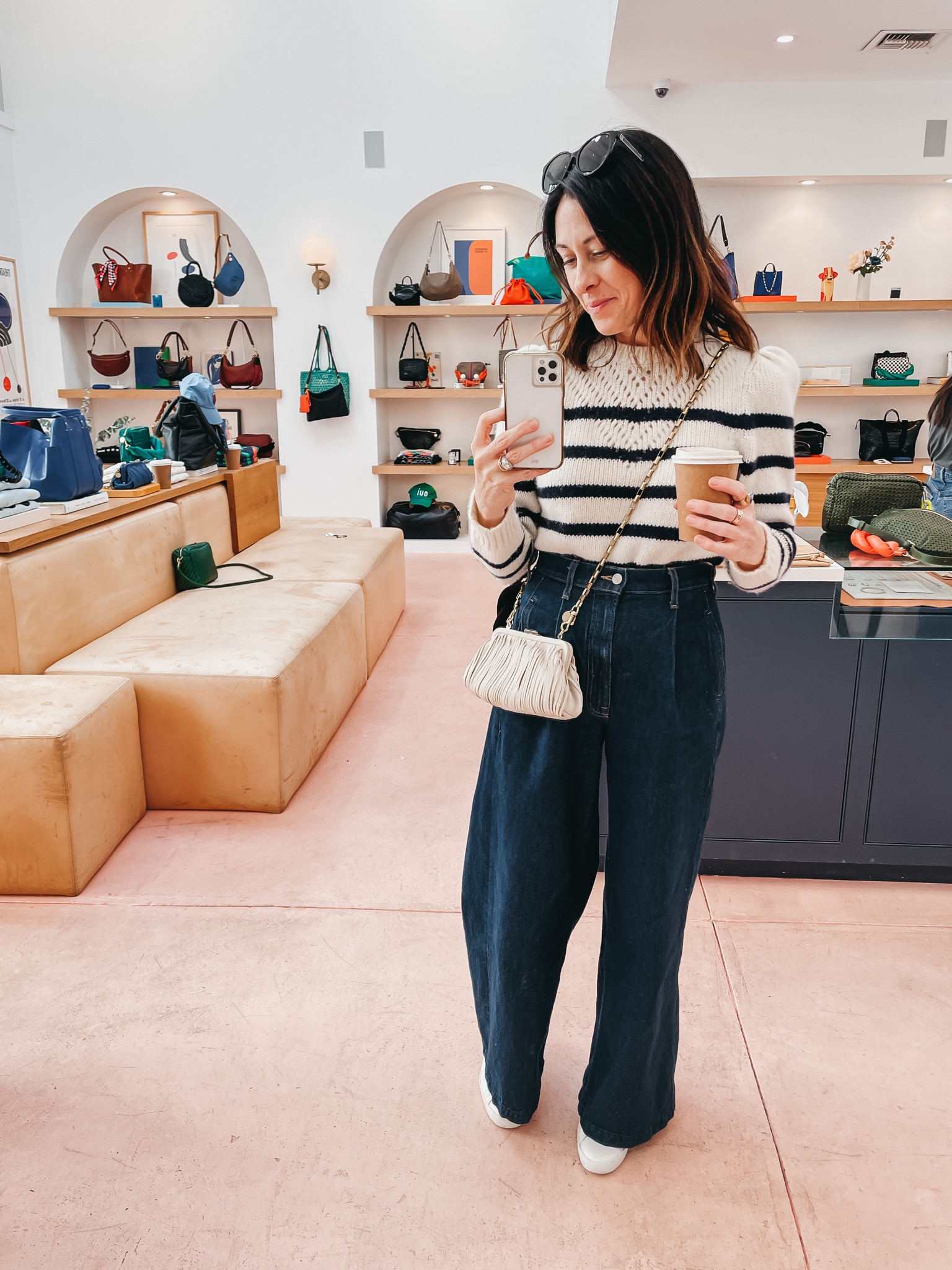 Clare v Fran Fran bag
St Roche sweater- I’m wearing the small 
Shoes - Libby’s true to size 20% off 
CONNISPRING20 


#LTKSeasonal