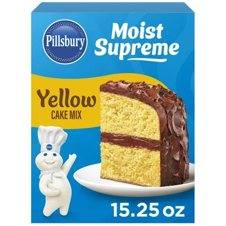 Pillsbury Moist Supreme Yellow Cake Mix, 15.25 oz Box | Walmart (US)