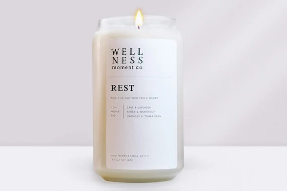 Rest  100% Soy Candle  Minimal All Natural Quality Candle | Etsy | Etsy (US)