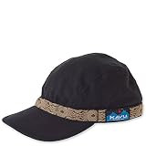 KAVU Strapcap Fishing Hat Low Profile Four Panel Cap - Black - L | Amazon (US)