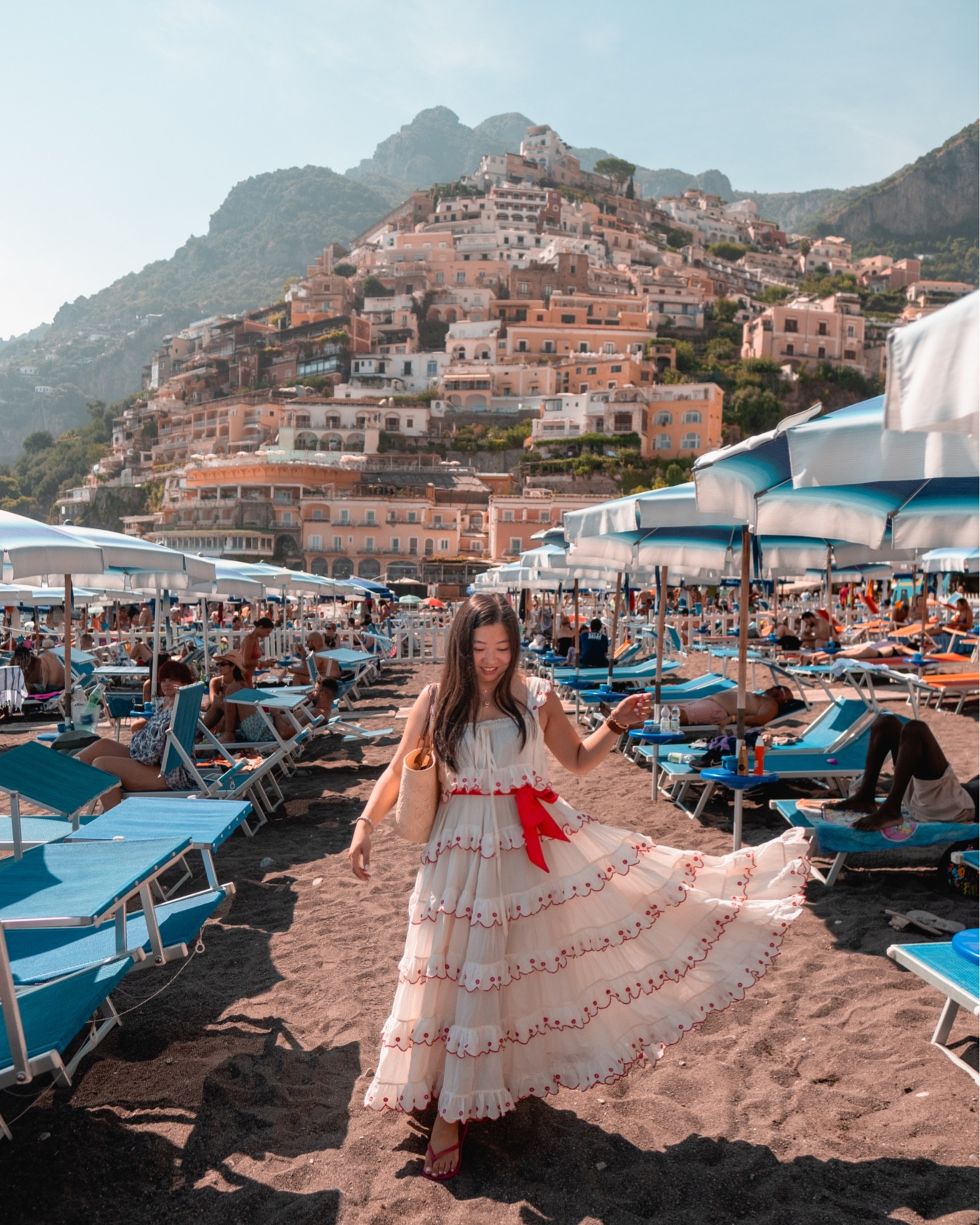Elevate your holiday look this summer. A flowy dress and a classic straw basket bag. I am loving my Loewe basket bag. It’s simple, versatile and ladylike - go with everything!! 🫶🏼

#LTKeurope #LTKtravel #LTKsummer