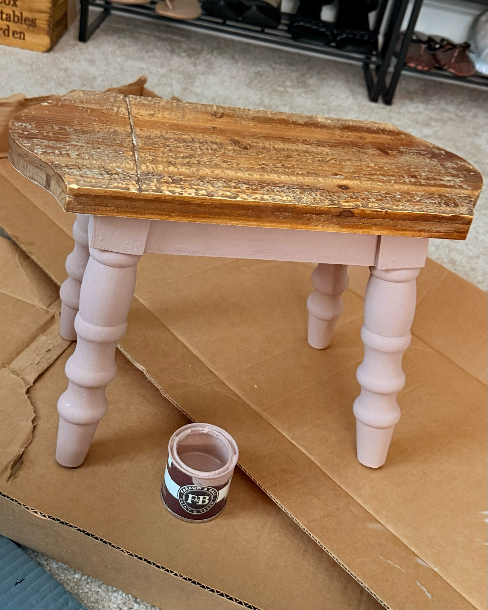 This little footstool went from dated to completely custom with Farrow & Ball’s Sulking Room Pink.

The soft, muddy rose makes the worn wood look richer and the whole piece feel more expensive. It adds warmth and personality but still acts like a neutral.

Now it looks like something we’d expect to find in a beautifully collected home instead of a forgotten corner.

I linked the exact paint color in LTK ↓

#LTKHome #LTKBeauty #LTKOver40
