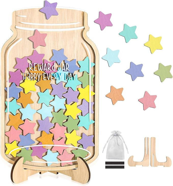 Magnetic Reward Jar, Star Jar Reward System for Kids, Behavior Management Classroom Board Tools, ... | Amazon (US)