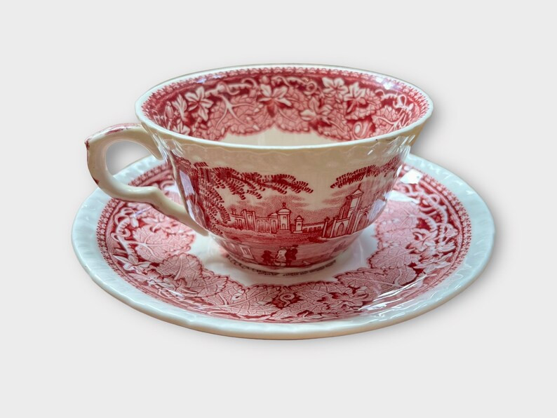 Mason’s Vista Red transferware  red and white tea cup saucer, Red transferware, Mason’s Engli... | Etsy (US)